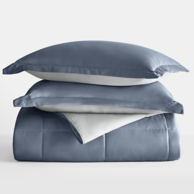 iEnjoy Home Full/Queen Comforter Set, Stone/Light Gray, large