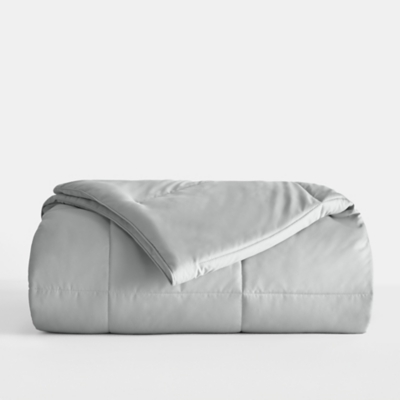 iEnjoy Home Full/Queen Solid Comforter Set, Light Gray, large