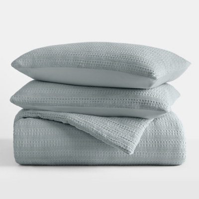 iEnjoy Home 3 Piece Full/Queen Comforter Set, Light Blue, large