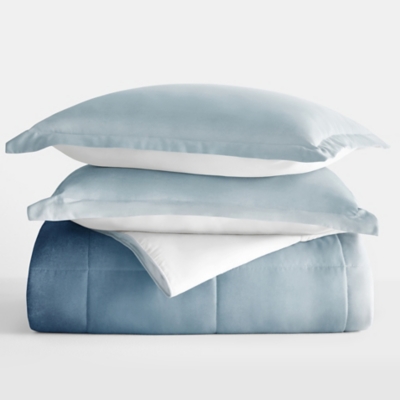 iEnjoy Home Ocean Waves Full/Queen Comforter Set, Light Blue, large