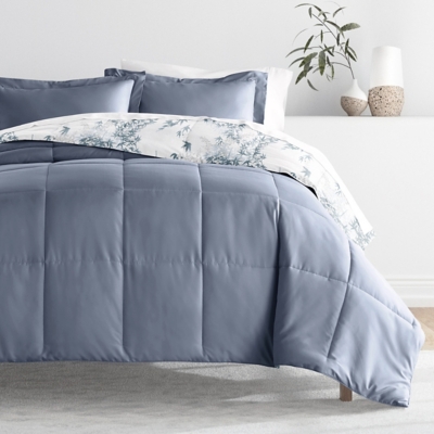 iEnjoy Home Bamboo Leaves Full/Queen Comforter Set, Stone, rollover