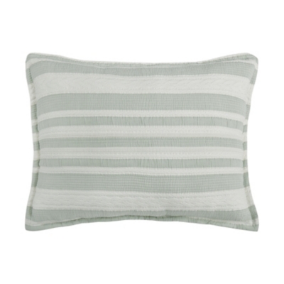 White Sand Cyprus Standard Sham, Aqua, large