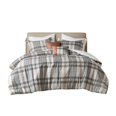 Intelligent Design Plaid Full/Queen Comforter Set, , rollover