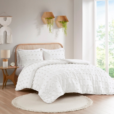 Intelligent Design Clip Jacquard Twin/Twin XL Comforter Set, Ivory, large