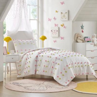 Mi Zone Kids Clip Jacquard Full/Queen Comforter Set, Pink, large