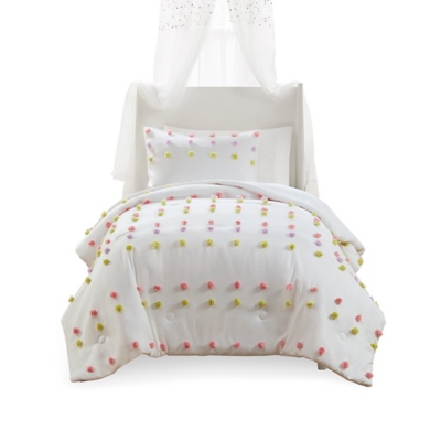 Mi Zone Kids Clip Jacquard Full/Queen Comforter Set, Pink, rollover