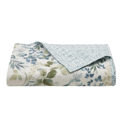 Royal Court Evergreen Full/Queen 3 Piece Quilt Set, Blue, rollover