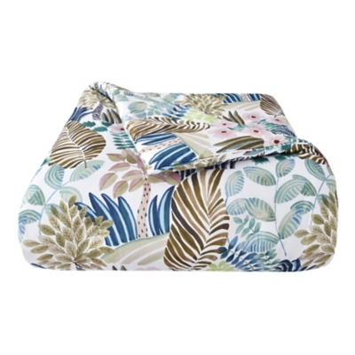 J. Queen Bold Rainforest Full/Queen 3 Piece Quilt Set, Teal, rollover