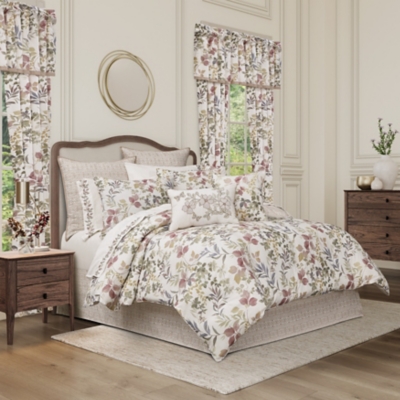 Royal Court Rosewood California King 4 Piece Comforter Set, Rose, large