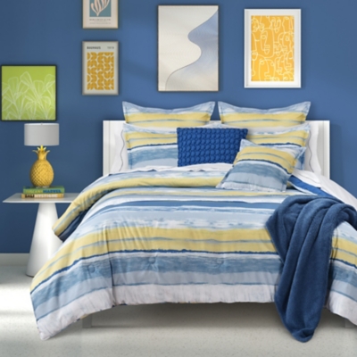 J. Queen Bold Seashore Full/Queen 3 Piece Comforter Set, Blue, large