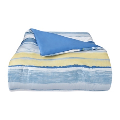 J. Queen Bold Seashore Full/Queen 3 Piece Comforter Set, Blue, rollover
