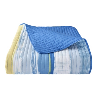 J. Queen Bold Seashore Full/Queen 3 Piece Quilt Set, Blue, rollover