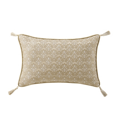 J. Queen New York Sondra Boudoir Decorative Throw Pillow, Gold, large