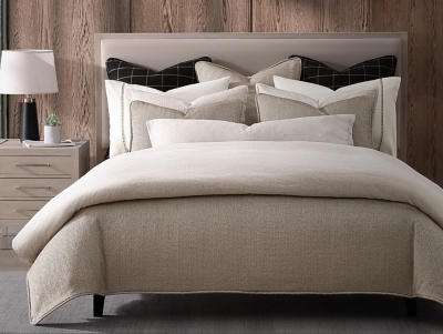 Luxe 3-Piece King Comforter Set, Sand, rollover