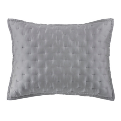 HiEnd Accents Lyocell 2-Piece Pillow Sham Set, Gray, rollover