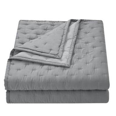 HiEnd Accents Lyocell 1-Piece Full/Queen Quilt, Gray, large
