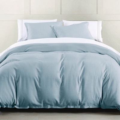 HiEnd Accents Hera 1-Piece Queen Duvet Cover, Light Blue, large