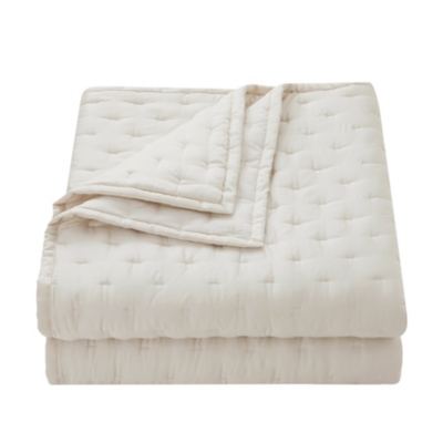 HiEnd Accents Lyocell 1-Piece Full/Queen Quilt, Ivory, large