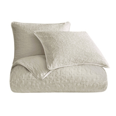 HiEnd Accents Porto 2-Piece Twin Duvet Cover Set, Light Taupe, large