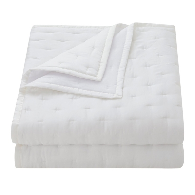 HiEnd Accents Lyocell 1-Piece Full/Queen Quilt, White, large