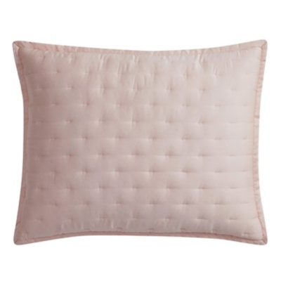 HiEnd Accents Lyocell 2-Piece Quilt Pillow Sham Set, Blush, large