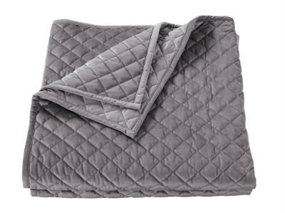 Luxe 3-Piece King Quilt Set, Gray, large