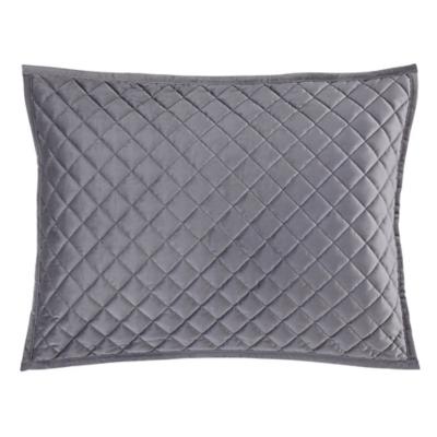 HiEnd Accents Diamond 2-Piece Pillow Sham Set, Gray, large