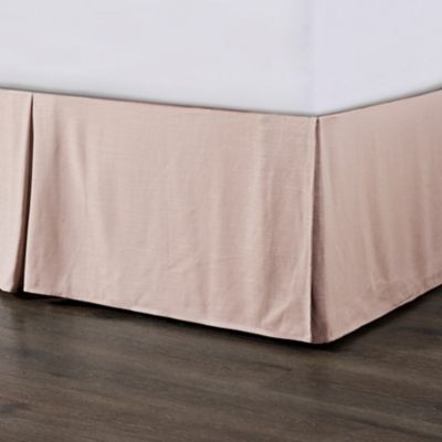 HiEnd Accents Hera 1-Piece King Tailored Bed Skirt, Blush, large