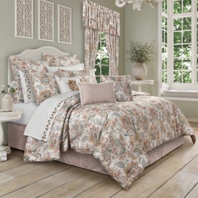 Royal Court Janessa 4 Piece California King Comforter Set, Spice, large