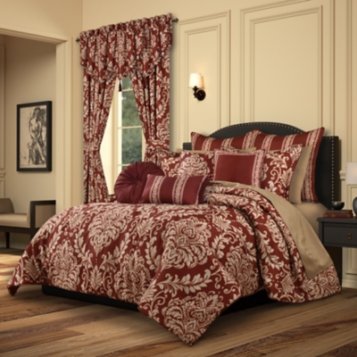 Royal Court Lazia 3 Piece King/California King Comforter Set, Red, large