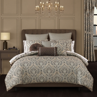 Royal Court Maren 3 Piece Full/Queen Comforter Set, Chocolate, large