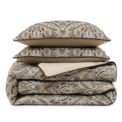 Royal Court Maren 3 Piece Full/Queen Comforter Set, Chocolate, rollover
