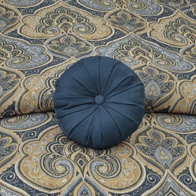 Royal Court Messina Round Throw Pillow, , rollover