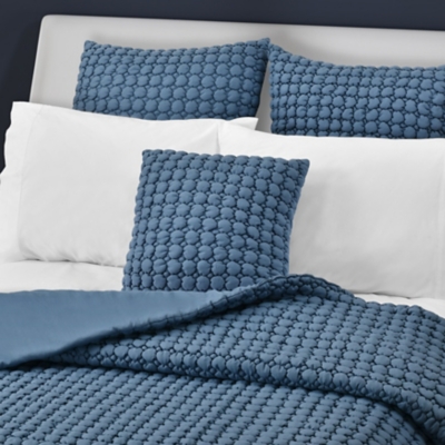 J. Queen Bold Cloud Puff Decorative Throw Pillow, Blue, rollover