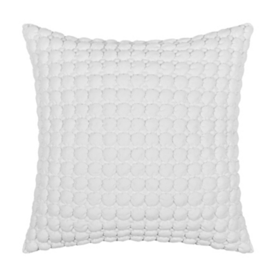 J. Queen Bold Cloud Puff Euro Quilted Sham, White, large