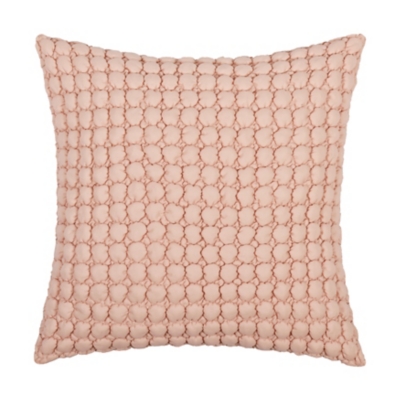 J. Queen Bold Cloud Puff Euro Quilted Sham, Blush, large