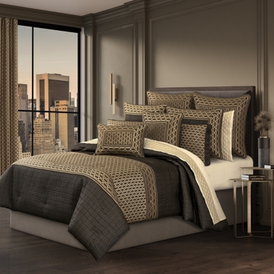 J. Queen New York Metropolitan 3-Piece King Comforter Set, Bronze