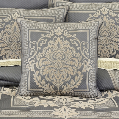J. Queen New York Excelsior 20" Decorative Throw Pillow, French Blue, rollover