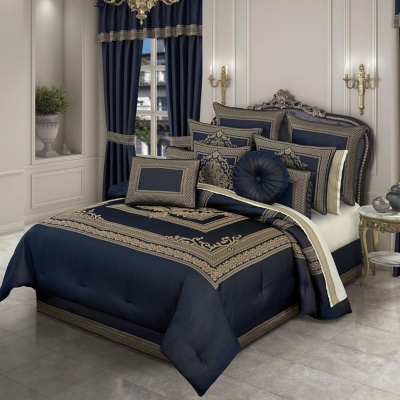 J. Queen New York Excelsior 4-Piece King Comforter Set, Royal Blue, large