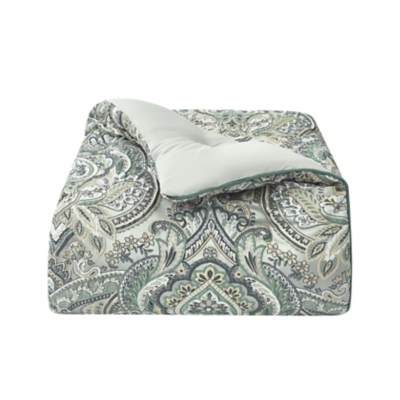 J. Queen New York Nico 4-Piece King Comforter Set, Spa, rollover