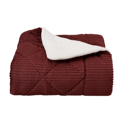J. Queen New York Everett 3 Piece Full Comforter Set, Brick, rollover