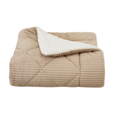 J. Queen New York Everett 3 Piece King Comforter Set, Beige, rollover