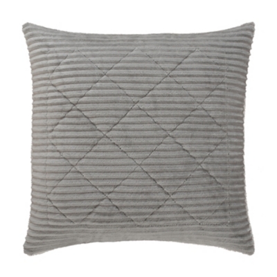 J. Queen New York Everett Euro Sham, Light Gray, large