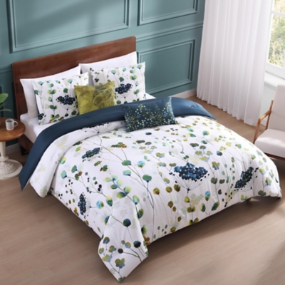 Bebejan® Abstract Vines 5 Piece Reversible Comforter Set, Blue, large