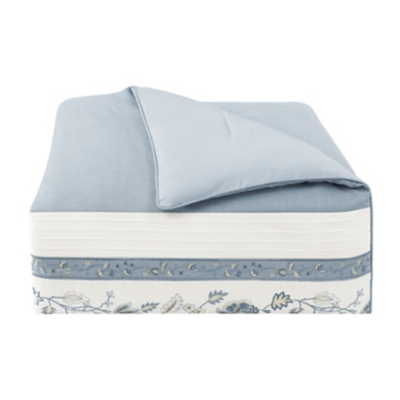 J. Queen New York Garden Bloom 4 Piece California King Comforter Set, Chambray, large