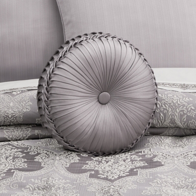 J. Queen New York Mary Round Throw Pillow, , rollover