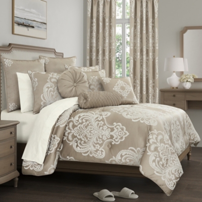 Royal Court Potenza 3 Piece King/California King Comforter Set, Sand, rollover
