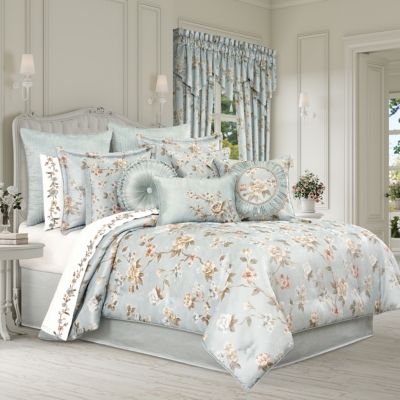 J. Queen New York Prestige 4 Piece Queen Comforter Set, Green, rollover