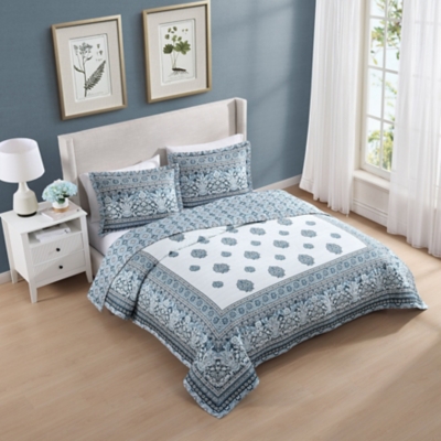 Bebejan® Aquamarine 3 Piece King/California King Quilted Set, Blue, large