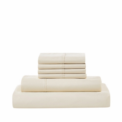 5th Avenue Lux 3-Piece Queen Sheet Set, Cream, rollover